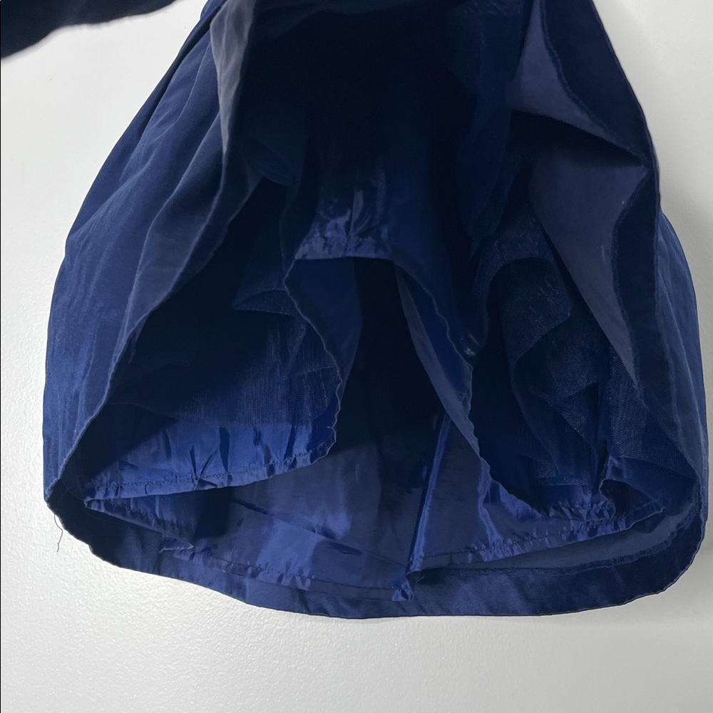 GYMBOREE Girls Navy Blue Dress Holiday Formal - Picture 9 of 11